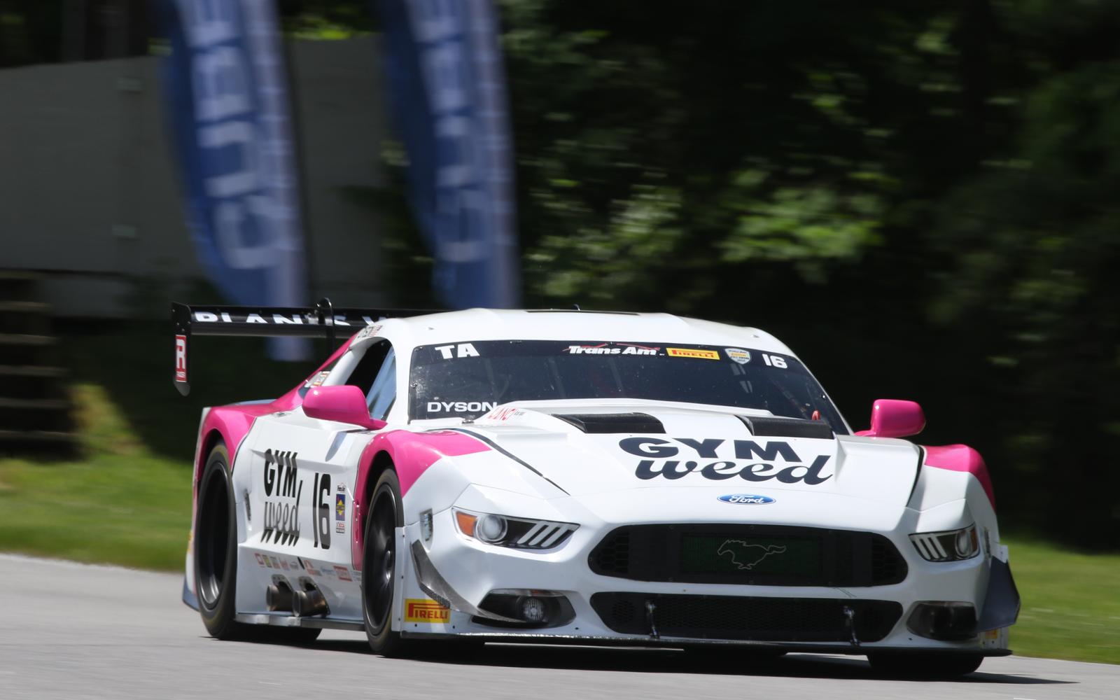 Chris Dyson Leads Practice at Home Track of Lime Rock Park